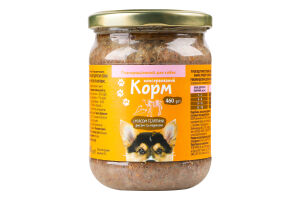 Корм д/собак Українська зірка 460 г з м’ясом телятини/рисом та морквою