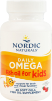 Добавка диетическая мягкие капсулы натуральный фруктовый вкус Daily Omega Kids Nordic Naturals 30шт