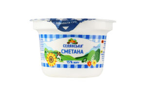 Сметана 15% Селянська ст 180г