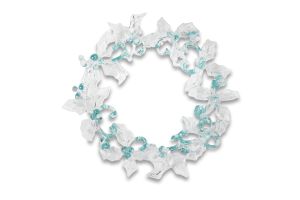 Підвіска новорічна Вінок зелена 11см КМ