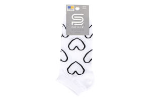Шкарпетки Premier socks Екон конт серц біл р23-25