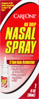 CareOne Nasal Spray No Drip 12 Hour Nasal Decongestant