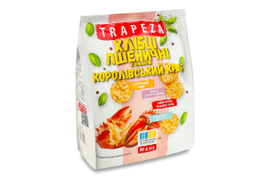 Мини-хлебцы пшеничные Королевский краб Trapeza м/у 90г