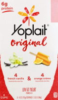 Yoplait Original Low Fat Yogurt French Vanilla & Orange Creme - 8 CT