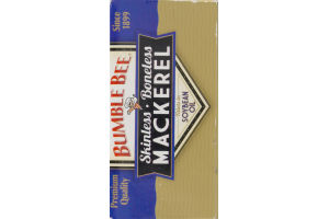 Bumble Bee Skinless Boneless Mackerel Fillets in Soybean Oil