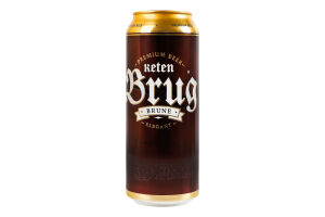Пиво спеціальне 0.5л 6% темне Brune Elegant Keten Brug з/б