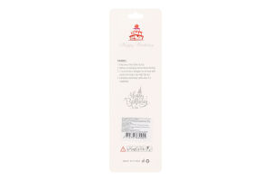 Свеча с подставкой черно-белая волнистая 15см №01KYYW006 Greenwich Products Co. Limited 12шт