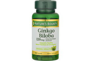 Nature's Bounty Ginkgo Biloba 120 MG - 100 CT