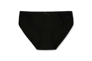 Труси-сліпи жіночі чорні з мереживом р.S-XXL Kosta