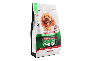 Корм д/собак малих порід з яловичиною горохом та буряком сухий 1,5кг Morando Tradizioni