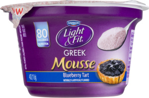 Dannon Light & Fit Greek Mousse Yogurt Blueberry Tart