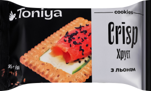 Печенье затяжное со льном Хруст Crisp Toniya м/у 95г