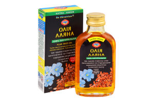 Олія лляна нерафінована Extra Virgin Golden Kings of Ukraine к/у 0.1л