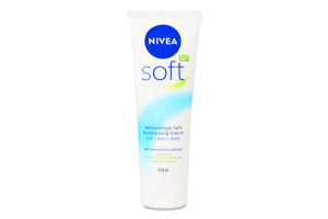 Крем для лица рук и тела интенсивный увлажняющий Soft Nivea 75мл