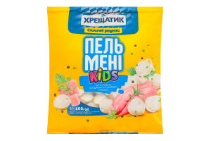 Пельмени замороженные с индюшиным и куриным мясом Kids Хрещатик м/у 600г