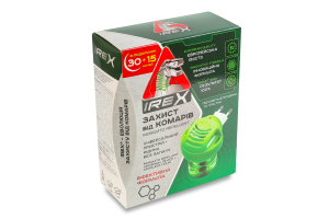 Комплект Прилад електричний для боротьби з комахами Рідина для фумігатора 30 + 15 ночей 30.6мл Irex 2шт