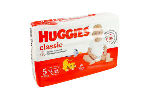 Підгузники для дітей 11-25кг 5 Classic Huggies 42шт