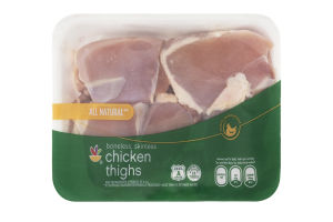 Ahold All Natural Boneless, Skinless Chicken Thighs