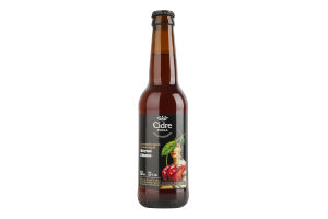 Сидр 330мл 5% сладкий газированный купажный Яблочный с вишней Cidre Royal бут
