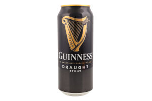 Пиво 0.44л 4.2% темное пастеризованное Draught Guinness ж/б