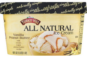 Turkey Hill All Natural Ice Cream Vanilla Peanut Butter