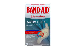 Band-Aid Adhesive Bandages Activ-Flex Regular Size - 10 CT