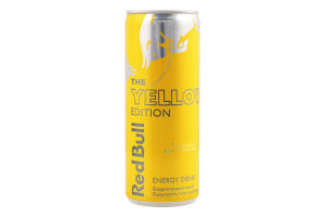 Напиток энергетический безалкогольный сильногазированный Tropical The Yellow Edition Red Bull ж/б 250мл
