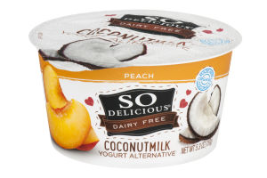 So Delicious Dairy Free Coconutmilk Yogurt Alternative Peach