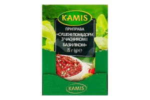 Приправа Сушеные помидоры с чесноком и базиликом Kamis м/у 15г