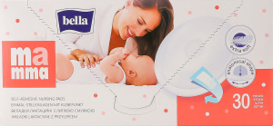 Вкладыши лактационные с липкой полоской Mamma Bella 30шт