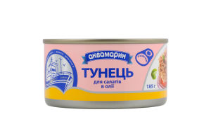АКВА Тунець у/м для салатів ключ 185г/48шт