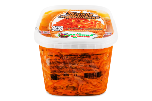 Морква маринована з грибами лисичками Повний Кошик відро 1кг