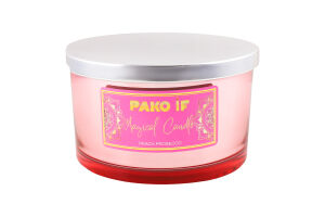Свічка ароматична Magical candle Peach prosecco парафін скло 450г Пако ІФ