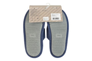 Тапочки закрытые домашние мужские меланж с наклейкой PVC Twins Home Style №17280 40-45