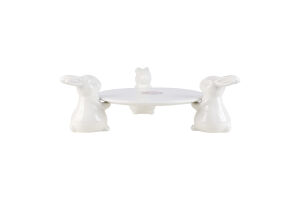 Тарілка Три зайці керамічна в асортименті 986412