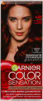Крем-краска для волос Color Sensation Интенсивный темно-красный №4.60 Garnier