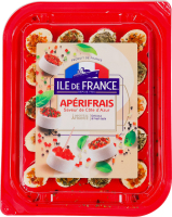 Сир свіжий посипаний спеціями та приправами Смаки Лазурового берега Аперіфре Ile De France лоток 100г