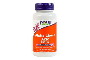 Добавка дієтична капсули вегетаріанські 250мг Аlpha lipoic acid Now 60шт