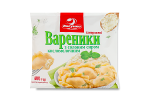 Вареники замороженные с соленым творогом Ласунка м/у 400г