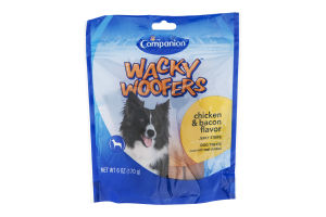 Companion Wacky Woofers Jerky Strips Chicken & Bacon