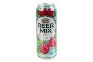 Пиво специальное 0.5л 2.5% пастеризованное Малина BeerMix ж/б