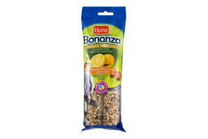 Hartz Bonanza Cockatiel Treat Sticks Orange Citrus Flavor - 4 CT