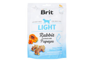 Корм для собак додатковий Rabbit&Papaya Light Brit д/п 150г