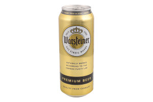 Пиво 0.5л 4.7% світле Warsteiner Premium Verum з/б