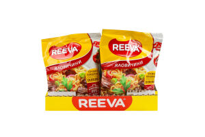Лапша быстрого приготовления со вкусом говядины Reeva м/у 85г