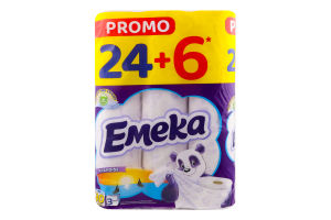 Папір туалетний 3-х шаровий Paradise Emeka 30шт