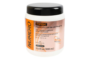 Маска для восстановления структуры волос с экстрактом овса Numero 1л