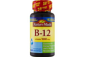 Nature Made B-12 Vitamin 1000mg Dietary Supplement Liquid Softgels - 90 CT