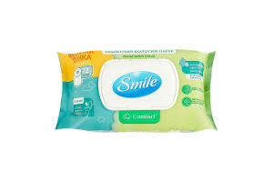 Папір туалетний вологий Comfort Smile 72шт