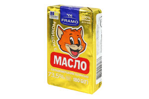 Масло солодковершкове 73.5% Селянське Framo м/у 180г